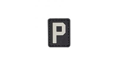ZO PVC Velcro Patch "Letter P" - Detail Image 1 © Copyright Zero One Airsoft