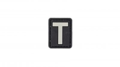 ZO PVC Velcro Patch &quotLetter T" - Detail Image 1 © Copyright Zero One Airsoft