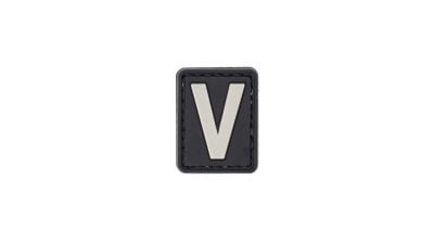 ZO PVC Velcro Patch "Letter V" - Detail Image 1 © Copyright Zero One Airsoft