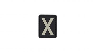 ZO PVC Velcro Patch &quotLetter X" - Detail Image 1 © Copyright Zero One Airsoft