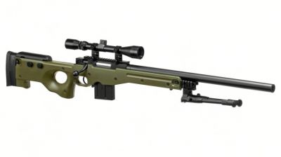 WELL Spring L96 AWP (Olive) ~500fps - Detail Image 2 © Copyright Zero One Airsoft