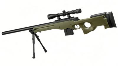 WELL Spring L96 AWP (Olive) ~500fps - Detail Image 4 © Copyright Zero One Airsoft