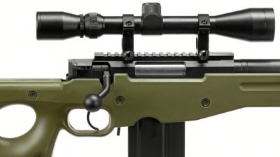 WELL Spring L96 AWP (Olive) ~500fps - Detail Image 5 © Copyright Zero One Airsoft