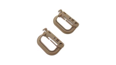 ZO Grimloc Carabiner (Pack of 2) (Coyote)