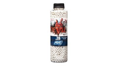 ASG Blaster Devil BB 0.28g 3300rds Bottle (White) - Detail Image 1 © Copyright Zero One Airsoft