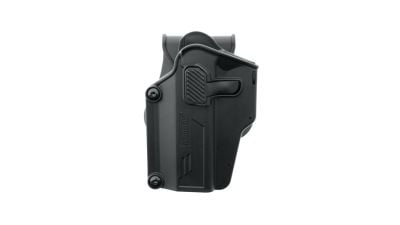 Amomax Rigid Polymer Universal Holster Left Handed (Black) - Detail Image 1 © Copyright Zero One Airsoft