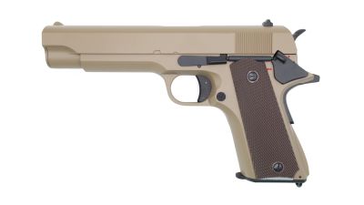 CYMA AEP CM123 1911 (Tan) - Detail Image 1 © Copyright Zero One Airsoft