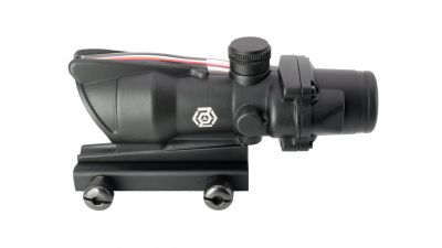 ZO 1x32 ACOG Red Dot with Fibre (Black) - Detail Image 4 © Copyright Zero One Airsoft
