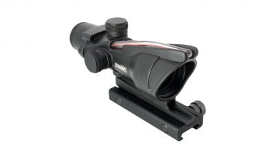ZO 1x32 ACOG Red Dot with Fibre (Black) - Detail Image 1 © Copyright Zero One Airsoft