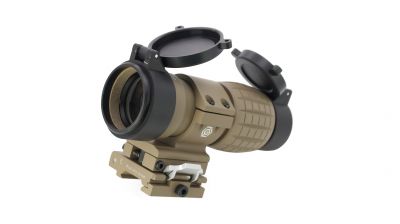 ZO ET Style 4x FXD Magnifier (Dark Earth) - Detail Image 1 © Copyright Zero One Airsoft