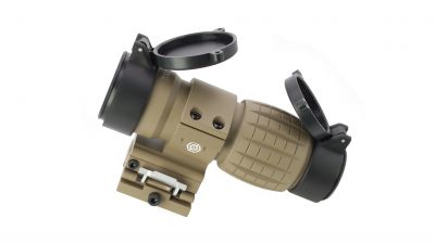 ZO ET Style 4x FXD Magnifier (Dark Earth) - Detail Image 3 © Copyright Zero One Airsoft
