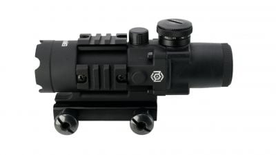 ZO 4x32 Illuminated Tactical Scope (Black) - Detail Image 2 © Copyright Zero One Airsoft