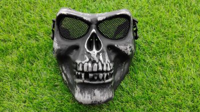 ZO Skull Mesh Face Mask (Grey) - Detail Image 1 © Copyright Zero One Airsoft