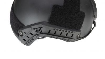 ZO FAST Helmet with Rail Retention System (Black) - Detail Image 3 © Copyright Zero One Airsoft