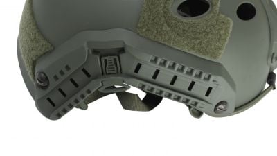 ZO Maritime Helmet with Rail Retention System (Olive) - Detail Image 2 © Copyright Zero One Airsoft