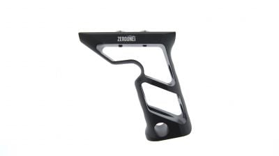 ZO Long CNC Aluminium Angled Grip for KeyMod (Black) - Detail Image 1 © Copyright Zero One Airsoft