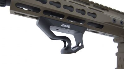ZO Short CNC Aluminium Angled Grip for KeyMod (Black) - Detail Image 7 © Copyright Zero One Airsoft
