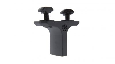 ZO Mini CNC Aluminium Finger Stop for KeyMod & MLock (Black) - Detail Image 2 © Copyright Zero One Airsoft