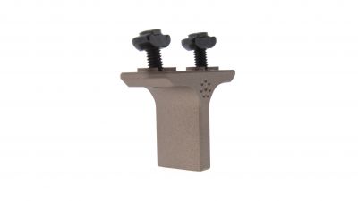 ZO Mini CNC Aluminium Finger Stop for KeyMod & MLock (Tan) - Detail Image 1 © Copyright Zero One Airsoft