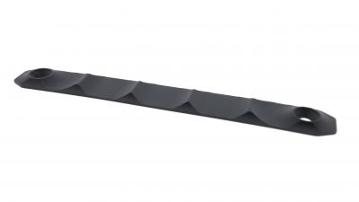 ZO CNC Aluminium Cover Panel Long for KeyMod & MLock (Black) - Detail Image 1 © Copyright Zero One Airsoft
