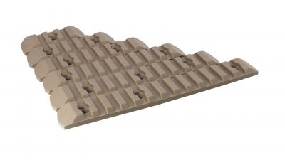 ZO Polymer Rail Set for KeyMod & MLock (Tan) - Detail Image 1 © Copyright Zero One Airsoft