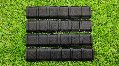 ZO Type-B Soft Rail Cover Set for KeyMod (Black) - Detail Image 1 © Copyright Zero One Airsoft