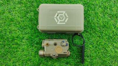 ZO PEQ15 Weapon Light with Red Laser (Tan) - Detail Image 2 © Copyright Zero One Airsoft