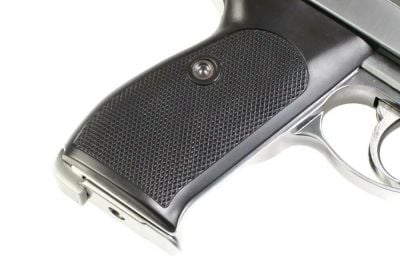 WE GBB P38S with Silencer (Silver) - Detail Image 4 © Copyright Zero One Airsoft