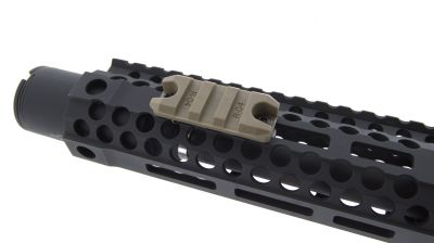 Ares Polymer RIS Rail Set 3 Slot for MLock (Dark Earth) - Detail Image 4 © Copyright Zero One Airsoft