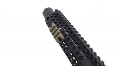 Ares Polymer RIS Rail Set 3 Slot for MLock (Dark Earth) - Detail Image 5 © Copyright Zero One Airsoft