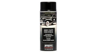 Fosco Army Spray Paint 400ml (Gloss Black) - Detail Image 1 © Copyright Zero One Airsoft