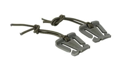 ZO Molle Elastic Buckle (Pack of 2) (Olive) - Detail Image 1 © Copyright Zero One Airsoft