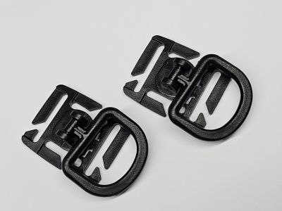 ZO Tactical D-Ring Set of 2 (Black) - Detail Image 1 © Copyright Zero One Airsoft