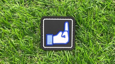 ZO PVC Velcro Patch "Dislike" - Detail Image 1 © Copyright Zero One Airsoft