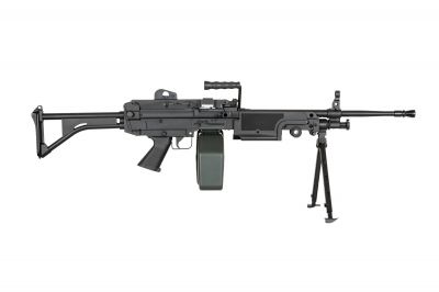 Specna Arms AEG SA-249 MK1 CORE (Black) - Detail Image 1 © Copyright Zero One Airsoft