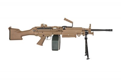 Specna Arms AEG SA-249 MK2 CORE (Tan) - Detail Image 1 © Copyright Zero One Airsoft