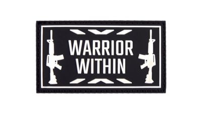 101 Inc PVC Velcro "Warrior Within" (Black)