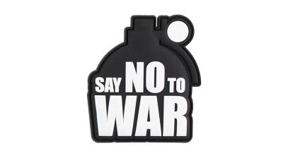 101 Inc PVC Velcro &quotSay NO To War" - Detail Image 1 © Copyright Zero One Airsoft
