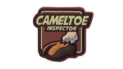 101 Inc PVC Velcro "Cameltoe Inspector" (Brown) - Detail Image 1 © Copyright Zero One Airsoft