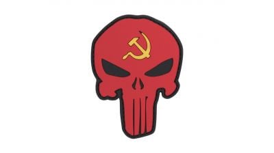 101 Inc PVC Velcro Patch "Punisher Hammer & Sickle" - Detail Image 1 © Copyright Zero One Airsoft