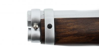 A&K Gas Rifle 1873 Real Wood (Silver) - Detail Image 10 © Copyright Zero One Airsoft