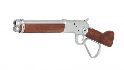 A&K Gas Rifle 1873 Real Wood (Silver) - Detail Image 2 © Copyright Zero One Airsoft