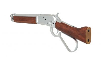 A&K Gas Rifle 1873 Real Wood (Silver) - Detail Image 6 © Copyright Zero One Airsoft