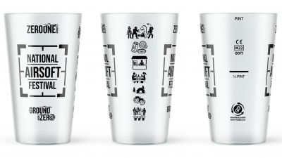 National Airsoft Festival Collectible Reusable Pint Tumbler *Pre-Order for NAF22* - Detail Image 1 © Copyright Zero One Airsoft