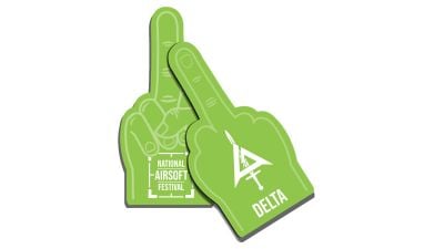 National Airsoft Festival Foam Finger - DELTA - Detail Image 1 © Copyright Zero One Airsoft