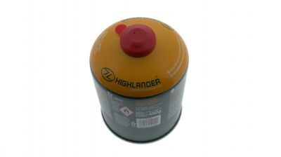 Highlander Gas Refil for Camping Stoves and Fast Boil 450g - Detail Image 1 © Copyright Zero One Airsoft