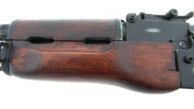 APS AEG Real Wood AK47N (Ageing Version) - Detail Image 13 © Copyright Zero One Airsoft