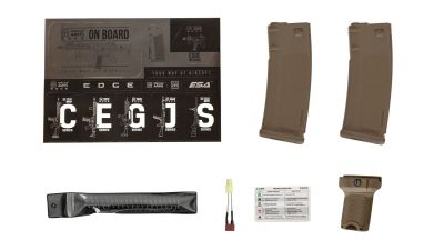 Specna Arms AEG SA-E05 EDGE Carbine Light Ops (Black & Tan) - Detail Image 17 © Copyright Zero One Airsoft