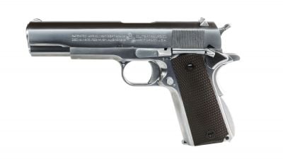 Armorer Works/Cybergun Colt M1911A1 (Silver) - Detail Image 1 © Copyright Zero One Airsoft
