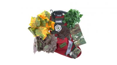 ZO 2022 FILLED SNIPER MOLLE Christmas Stocking (Red & Olive) - Detail Image 1 © Copyright Zero One Airsoft